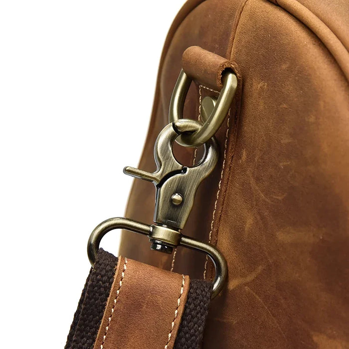 Crazy Horse Leather Travel Duffel Bag