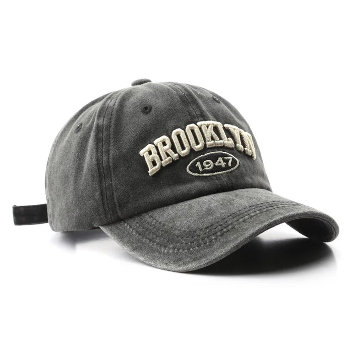 Retro Brooklyn Letter Embroidered Baseball Cap