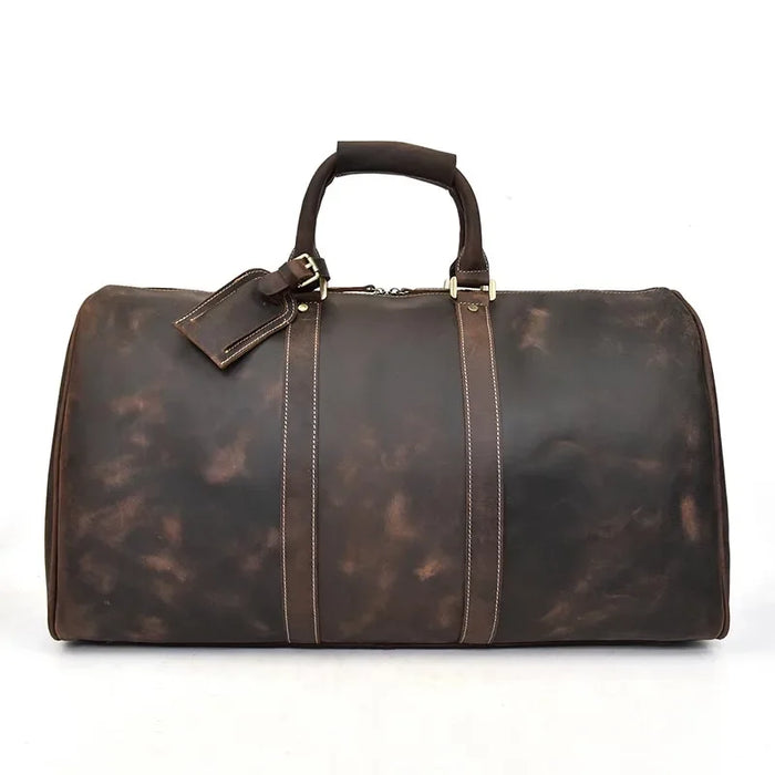 Crazy Horse Leather Travel Duffel Bag