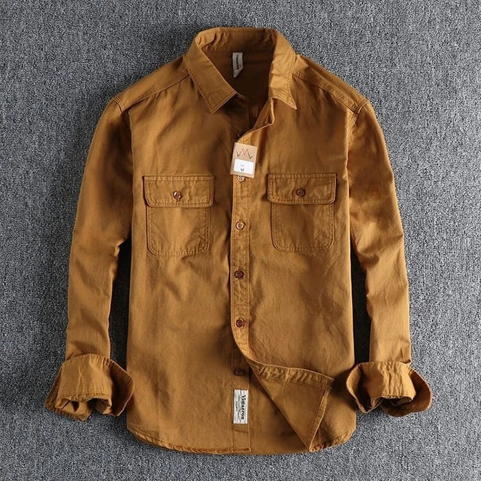 Twill Cotton Long Sleeve Shirt
